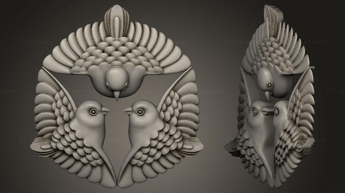 Статуэтки птицы (STKB_0006) 3D модель для ЧПУ станка
